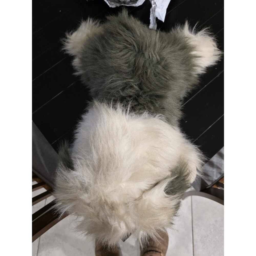 Folkmanis Large Sheepdog Full Body Hand Puppet Gray White Shaggy 25”